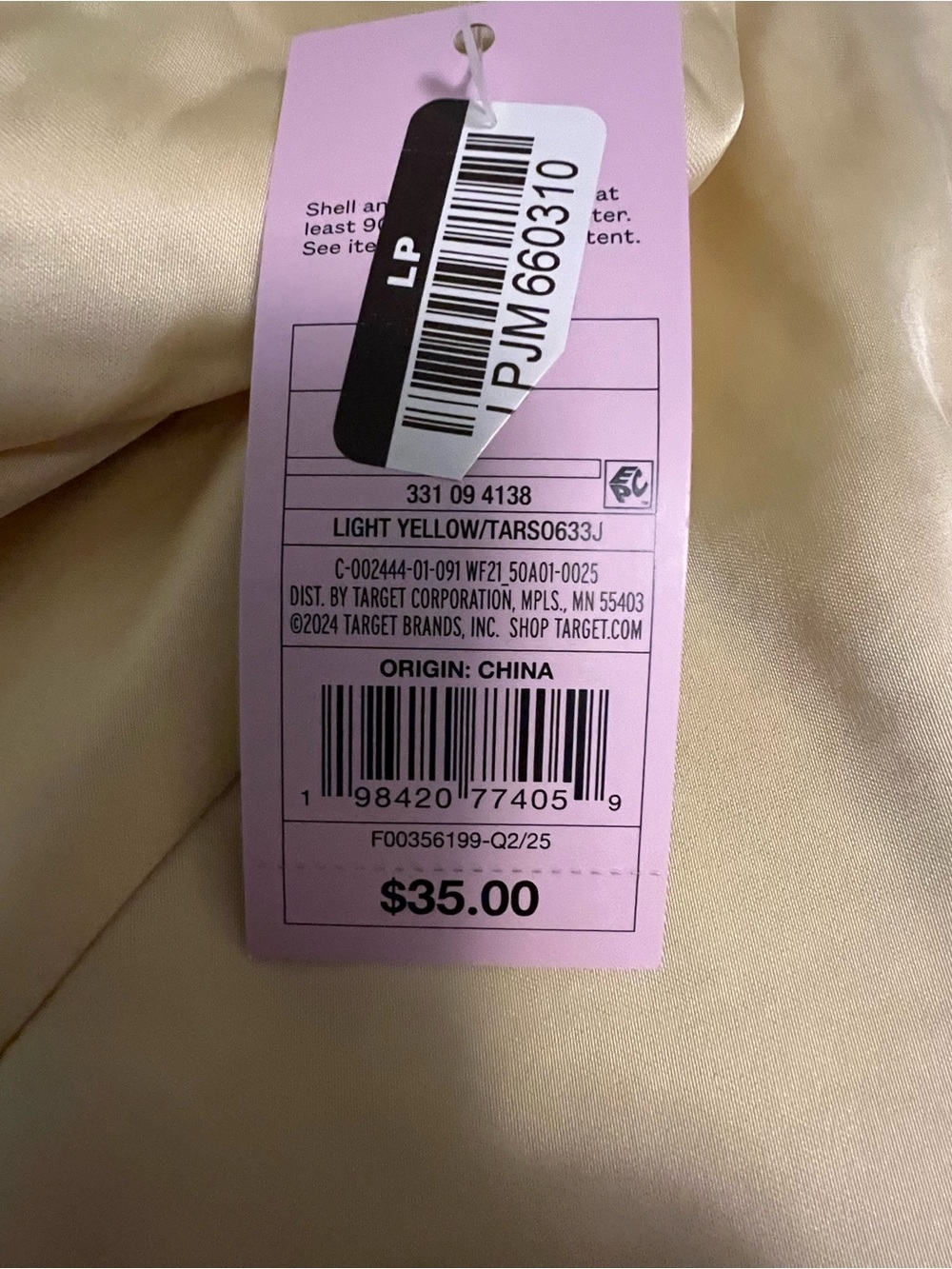wild fable Butter/Champagne Asymmetrical Satin Slip Dress - Picture 3 of 4